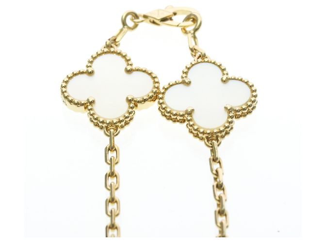 Bracciale con Ciondoli Vintage Alhambra Van Cleef & Arpels - vista 4
