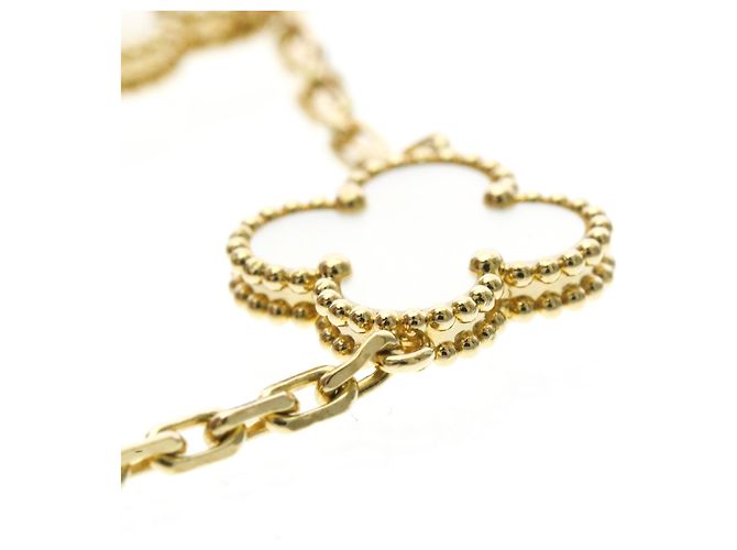 Bracciale con Ciondoli Vintage Alhambra Van Cleef & Arpels - vista 6