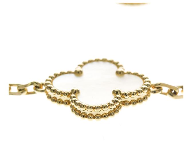 Bracciale con Ciondoli Vintage Alhambra Van Cleef & Arpels - vista 7