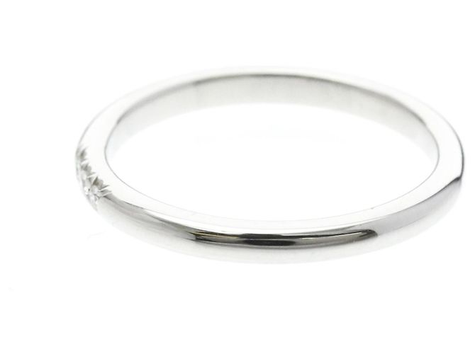Autre Marque Tiffany Forever Wedding Ring 3P Diamond Platinum Band - Ansicht 2