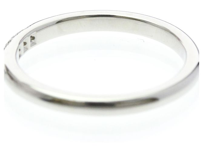 Autre Marque Tiffany Forever Wedding Ring 3P Diamond Platinum Band - Ansicht 6