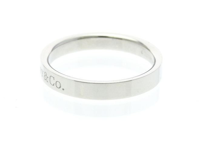 Autre Marque Tiffany Flachbandring aus Platin - Ansicht 2