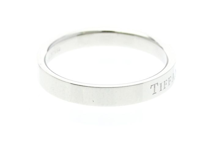 Autre Marque Tiffany Flachbandring aus Platin - Ansicht 4