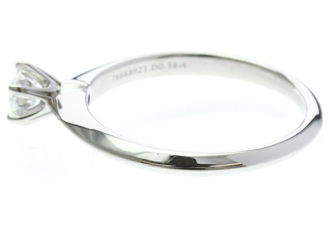 Autre Marque Tiffany Diamant-Solitärring aus Platin - Ansicht 2