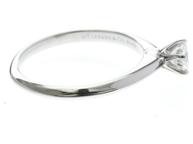 Autre Marque Tiffany Diamant-Solitärring aus Platin - Ansicht 4