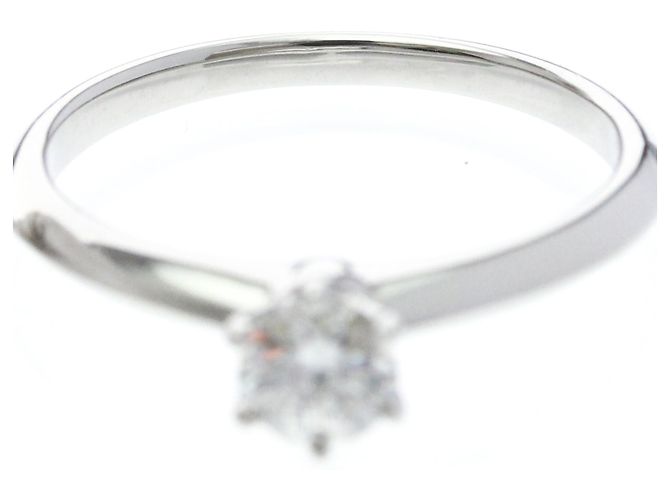 Autre Marque Tiffany Diamant-Solitärring aus Platin - Ansicht 5