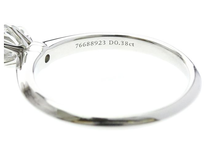 Autre Marque Tiffany Diamant-Solitärring aus Platin - Ansicht 6