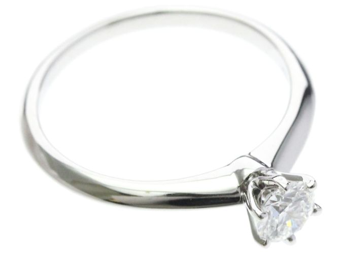 Autre Marque Tiffany Diamant-Solitärring aus Platin - Ansicht 9