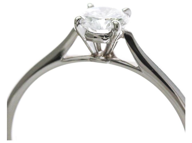 Cartier Diamant-Solitärring aus Platin - Ansicht 11
