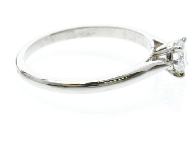 Cartier Diamant-Solitärring aus Platin - Ansicht 4