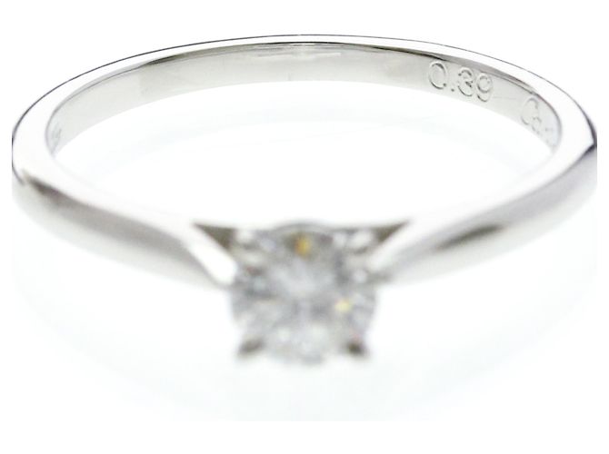 Cartier Diamant-Solitärring aus Platin - Ansicht 5