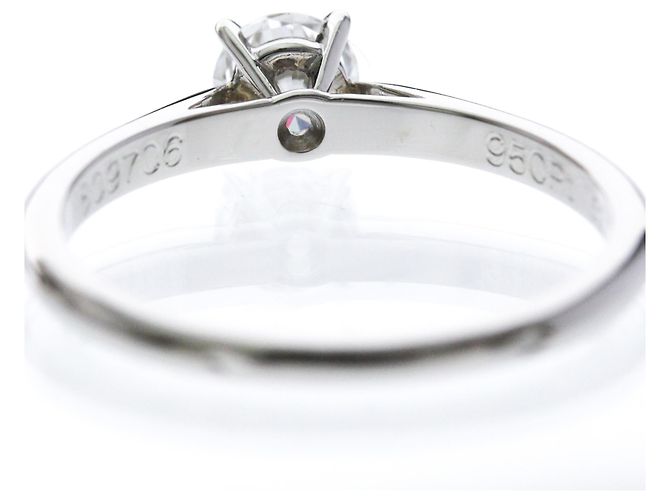 Cartier Diamant-Solitärring aus Platin - Ansicht 8