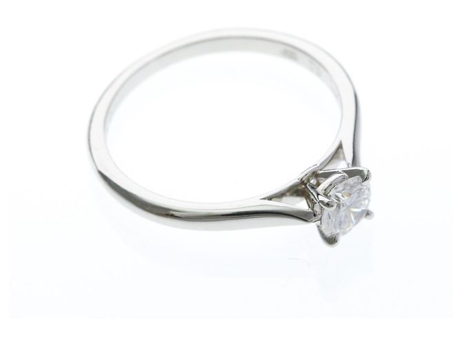 Cartier Diamant-Solitärring aus Platin - Ansicht 9