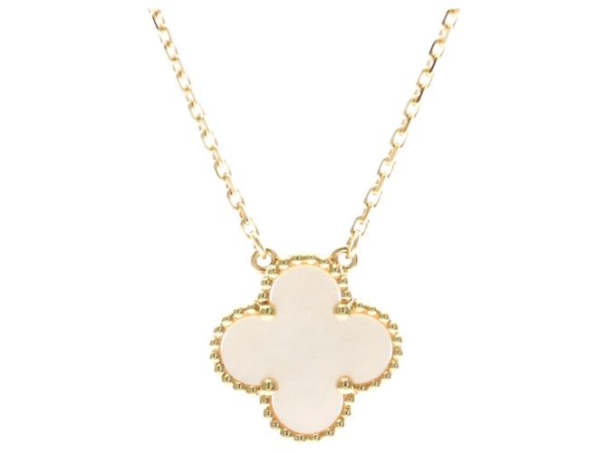 Collana Van Cleef & Arpels Vintage Alhambra in oro giallo 18K - vista 2