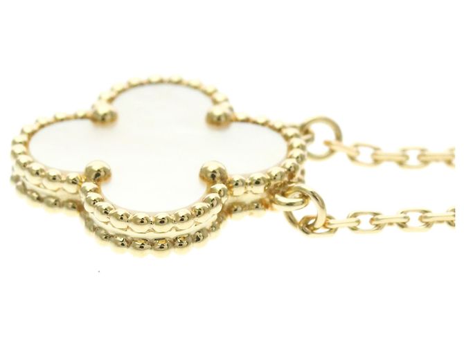 Collana Van Cleef & Arpels Vintage Alhambra in oro giallo 18K - vista 3