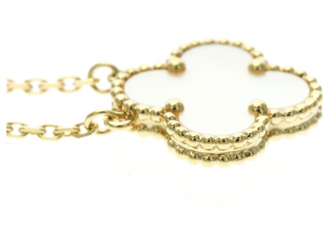 Collana Van Cleef & Arpels Vintage Alhambra in oro giallo 18K - vista 5