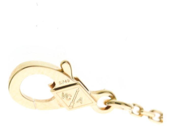 Collana Van Cleef & Arpels Vintage Alhambra in oro giallo 18K - vista 7
