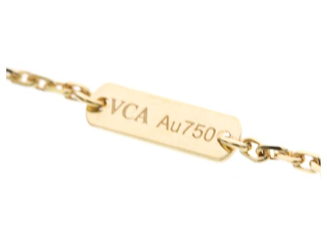 Collana Van Cleef & Arpels Vintage Alhambra in oro giallo 18K - vista 9