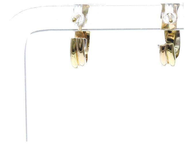 Orecchini Cartier Trinity a mezzo cerchio in oro 18K - vista 2