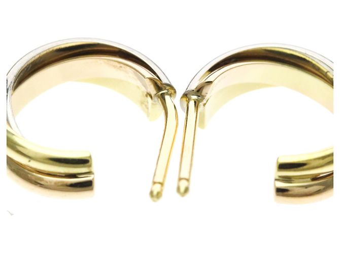Orecchini Cartier Trinity a mezzo cerchio in oro 18K - vista 6