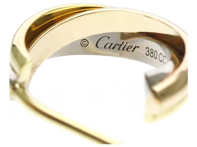 Orecchini Cartier Trinity a mezzo cerchio in oro 18K - vista 7