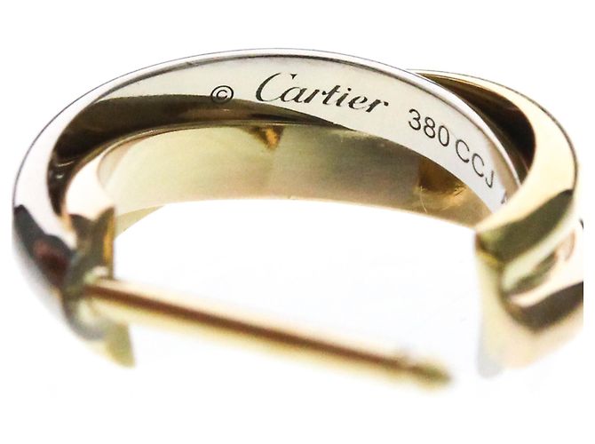 Orecchini Cartier Trinity a mezzo cerchio in oro 18K - vista 8