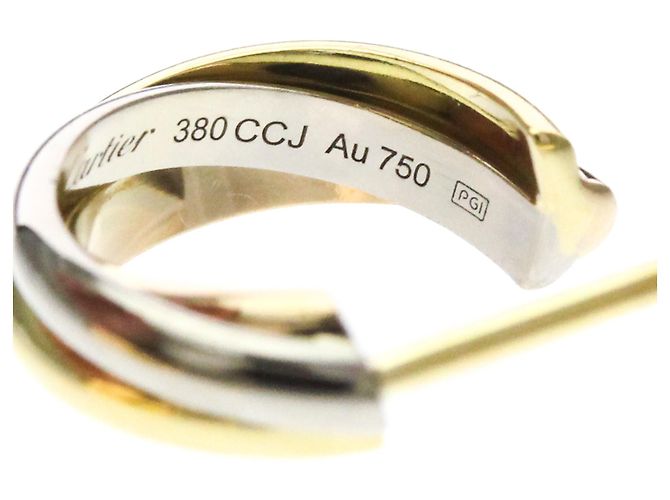 Orecchini Cartier Trinity a mezzo cerchio in oro 18K - vista 9