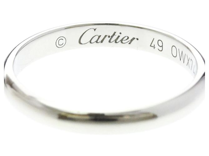 Cartier Ehering aus Platin - Ansicht 5