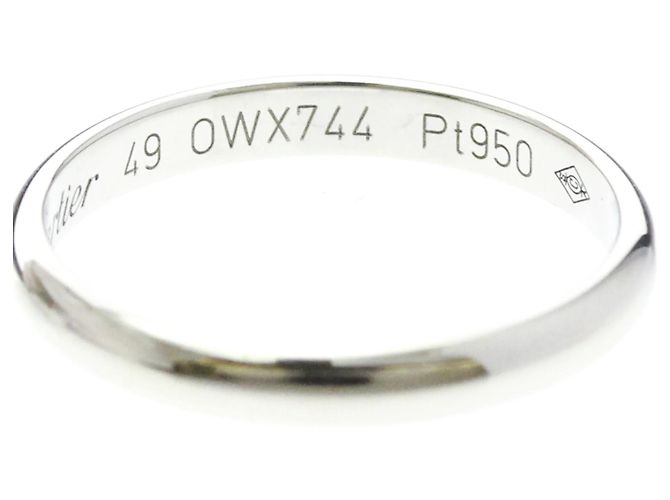 Cartier Ehering aus Platin - Ansicht 6