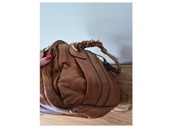 Chloé Lederwaren Braune Lederhandtasche - Ansicht 4