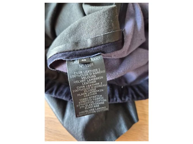 ISABEL MARANT Schwarzer Lederrock - Ansicht 4