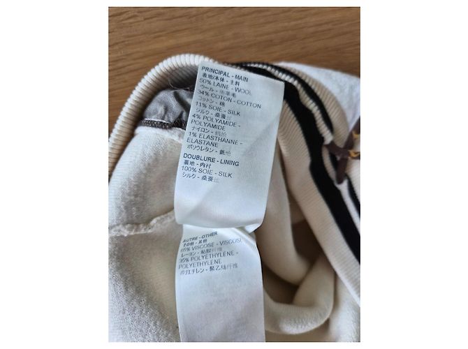 Louis Vuitton pantalón de chándal de lana y algodón crema - vista 11