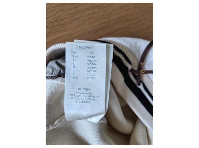 Louis Vuitton pantalón de chándal de lana y algodón crema - vista 12