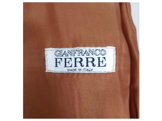 Gianfranco Ferré Vintage 90er Leder-Bleistiftrock Hellbraun - Ansicht 3