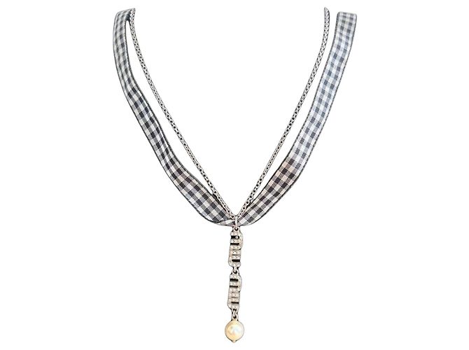 Collana Miu Miu in argento con perla - vista 2
