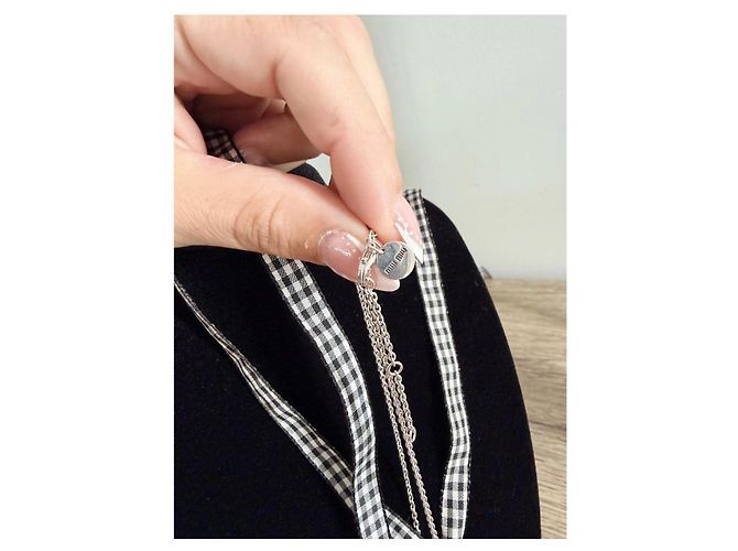Collana Miu Miu in argento con perla - vista 4