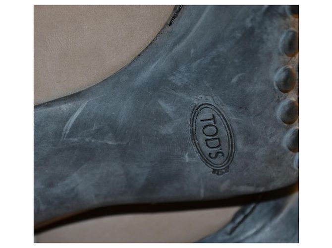 Tod's Botines de Piel Beige con Tacón - vista 7