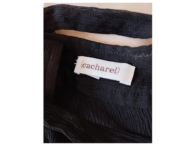 Cacharel Seiden-Abendkleid mit tiefem Ausschnitt TS - Ansicht 11