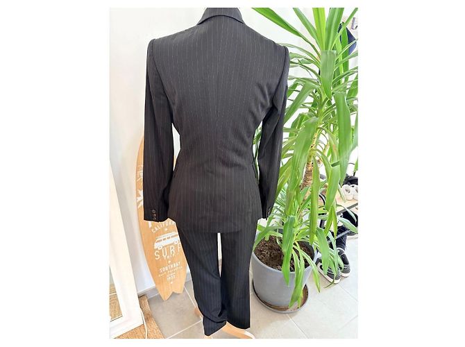 Completo Gucci in lana nera a righe - - vista 3