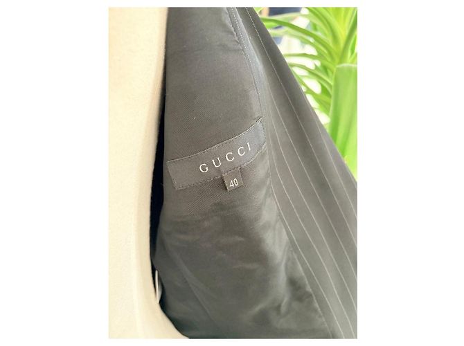 Completo Gucci in lana nera a righe - - vista 4