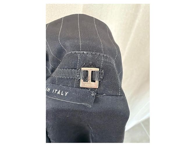 Completo Gucci in lana nera a righe - - vista 7