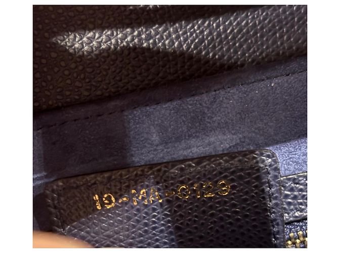 Borsa Saddle Christian Dior in pelle blu navy con tracolla ricamata - vista 6