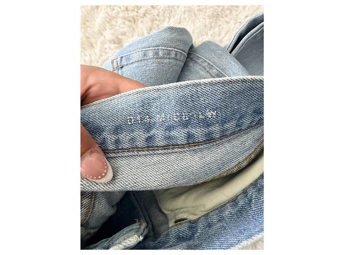Autre Marque Saint Laurent gerade Jeans in hellem Denim - Ansicht 11