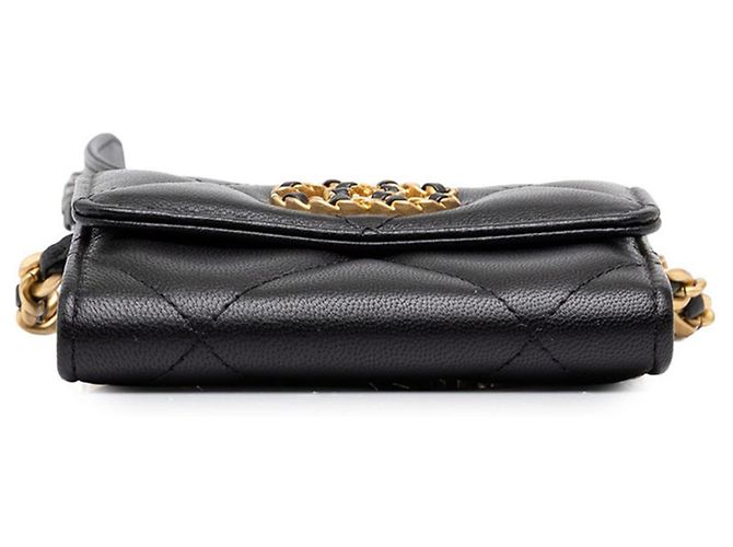 Borsa a tracolla con catena e portafoglio Chanel Coco Mark Matelassé 19 - vista 3