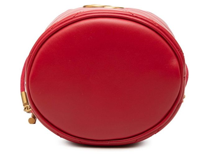 Borsa a secchiello Small Gucci GG Marmont con motivo cuore - vista 3