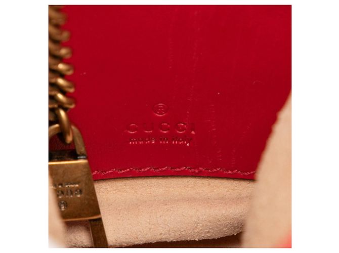 Borsa a secchiello Small Gucci GG Marmont con motivo cuore - vista 5
