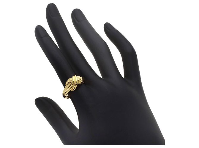 Autre Marque Anello a fascia da donna Tiffany & Co. in oro giallo 18K - vista 7