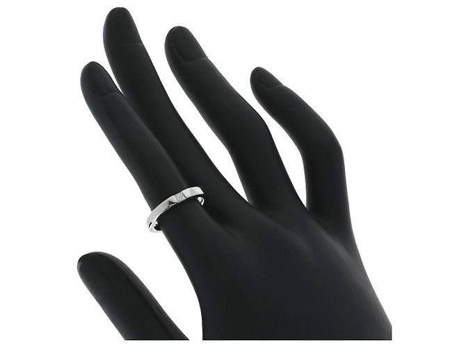 Harry Winston Ehering mit Princess-Cut-Diamanten - Ansicht 7