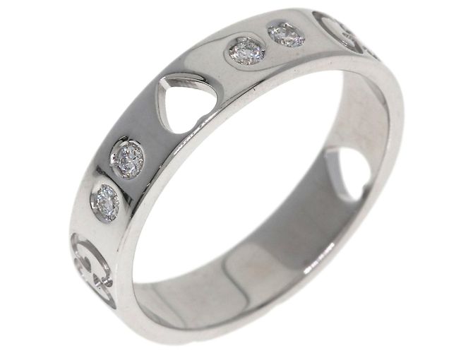 Gucci Amor Heart 10P Diamond Ring aus 18K Weißgold - Ansicht 2