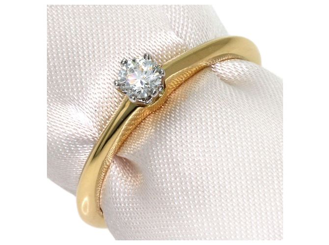 Autre Marque Tiffany & Co. Solitär-Diamantring in Gelbgold - Ansicht 2